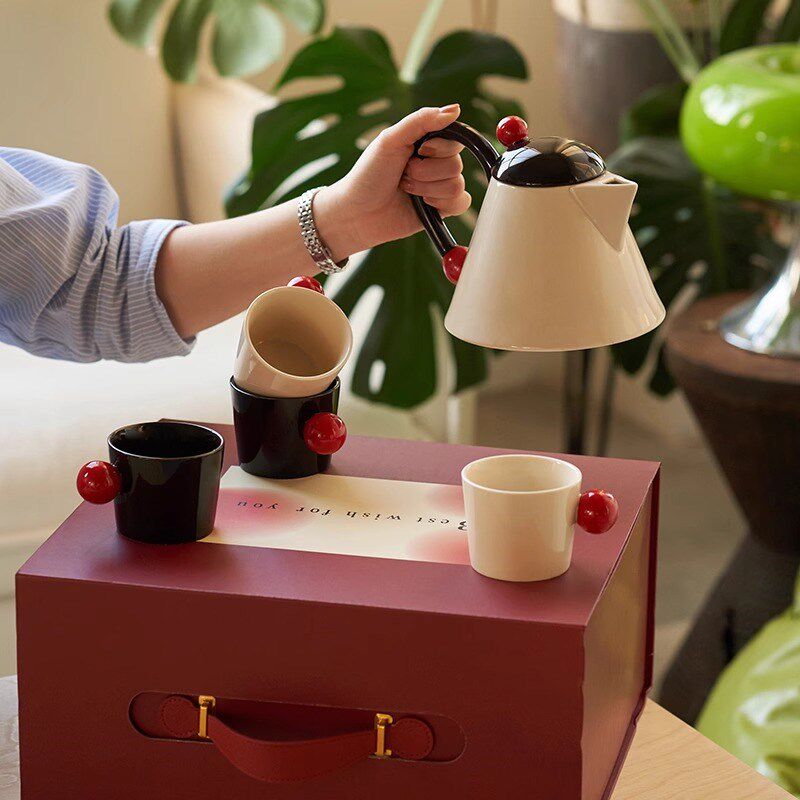 水壶茶杯套装家用高级p感下午茶杯具乔迁新居新婚礼物送新人礼盒