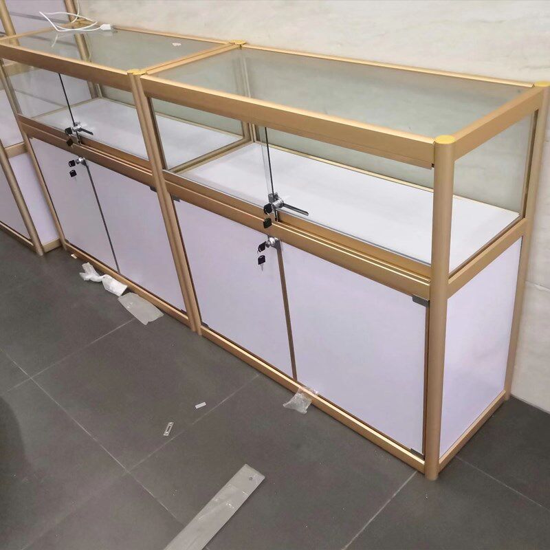 玻璃展示柜珠宝饰品首饰展柜手机柜台商用透明产S品陈列柜货架烟