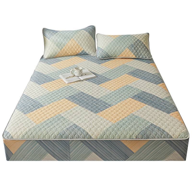 乳胶凉席床笠款三件套o夏季冰丝加厚床笠23新款床垫保护罩软垫防,床上用品,乳胶席,淘宝优惠券,粉丝福利购,淘宝优惠卷