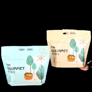 450g吐司包装 袋手提自立拉炼 袋碱水全麦面包牛轧糖零食K烘焙包装