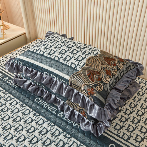 泰国乳胶凉席带床裙夏天高档w冰丝席可水洗折叠空调席可机洗软席