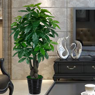 彷真发财树彷真植物客厅落地盆景大型绿植盆栽花彷真假Z树室内植