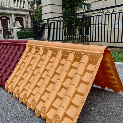 60双面瓦仿古屋檐一体墙帽围墙A压顶门楼门头小吃车顶棚塑料树脂
