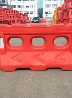 苏州水马隔离墩塑料围挡rPVC护栏注水施工挡板市政防撞桶封闭围栏