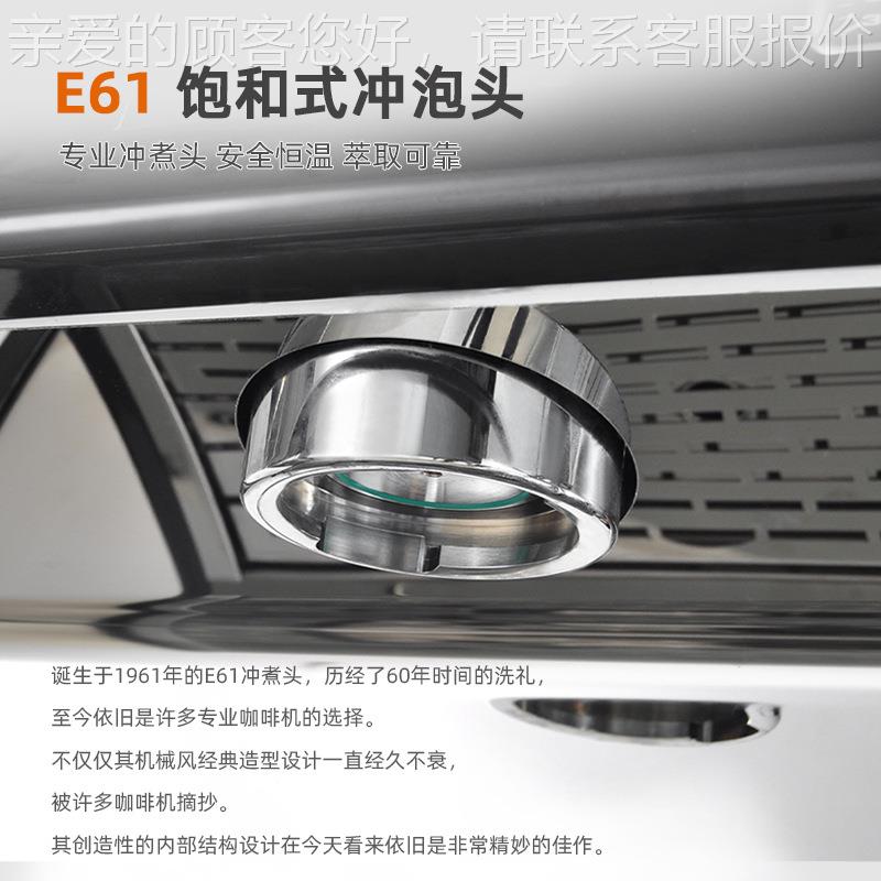 意式咖啡机半自动双头咖压啡机啡专店业咖设备泵式打奶泡机306跨