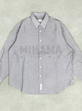 现货 WTAPS BD 01 LS CTPL OXFORD COOLMAX 宽松休闲长袖衬衫25AW