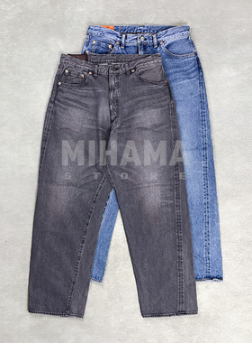 现货 KAPTAIN SUNSHINE 5P ZIPPER FRONT 日产做旧水洗牛仔裤25AW
