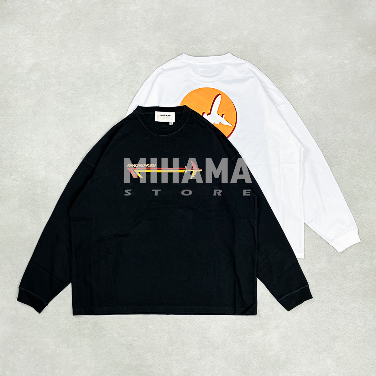 ANACHRONORM印花休闲长袖T恤