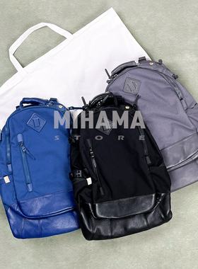 现货 VISVIM CORDURA 20L 法国植鞣小羊皮休闲运动双肩背包 25AW