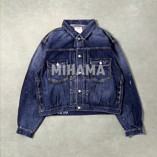 现货 VISVIM SS 101X JKT DMGD-1010 水洗做旧牛仔夹克外套 25AW