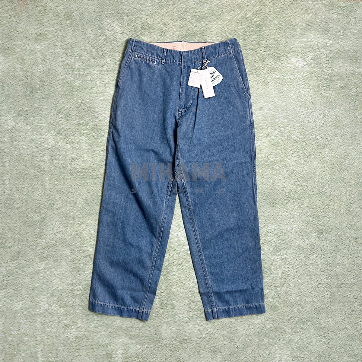 Nanamica宽松锥形水洗牛仔裤