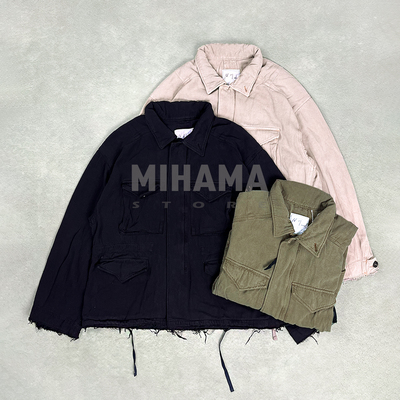 ANCELLM真丝破坏四袋工装夹克25