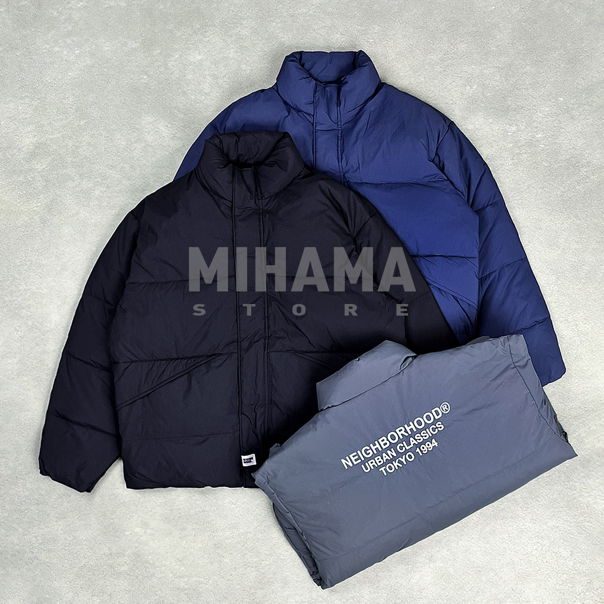 现货 NEIGHBORHOOD CLASSIC DOWN 刺绣LOGO面包服外套羽绒服 25AW