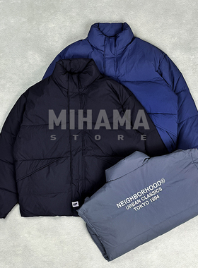 现货 NEIGHBORHOOD CLASSIC DOWN 刺绣LOGO面包服外套羽绒服 25AW