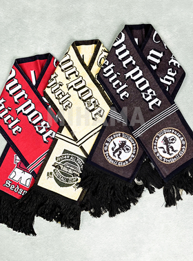 现货 SEDAN Football Scarf 足球俱乐部字母保暖围巾 25AW