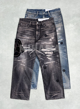 现货NEIGHBORHOOD X CHITO SAVAGE DENIM DP BASIC联名牛王牛仔裤