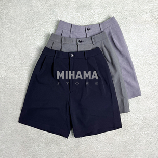 HALF PANTS N.HOOLYWOOD 雙褶垂感寬松休閑短褲 25SS TUCKED 現(xiàn)貨