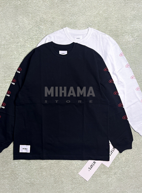 现货折扣 WTAPS PRTC / LS / COTTON 长袖印花字母休闲宽松T恤