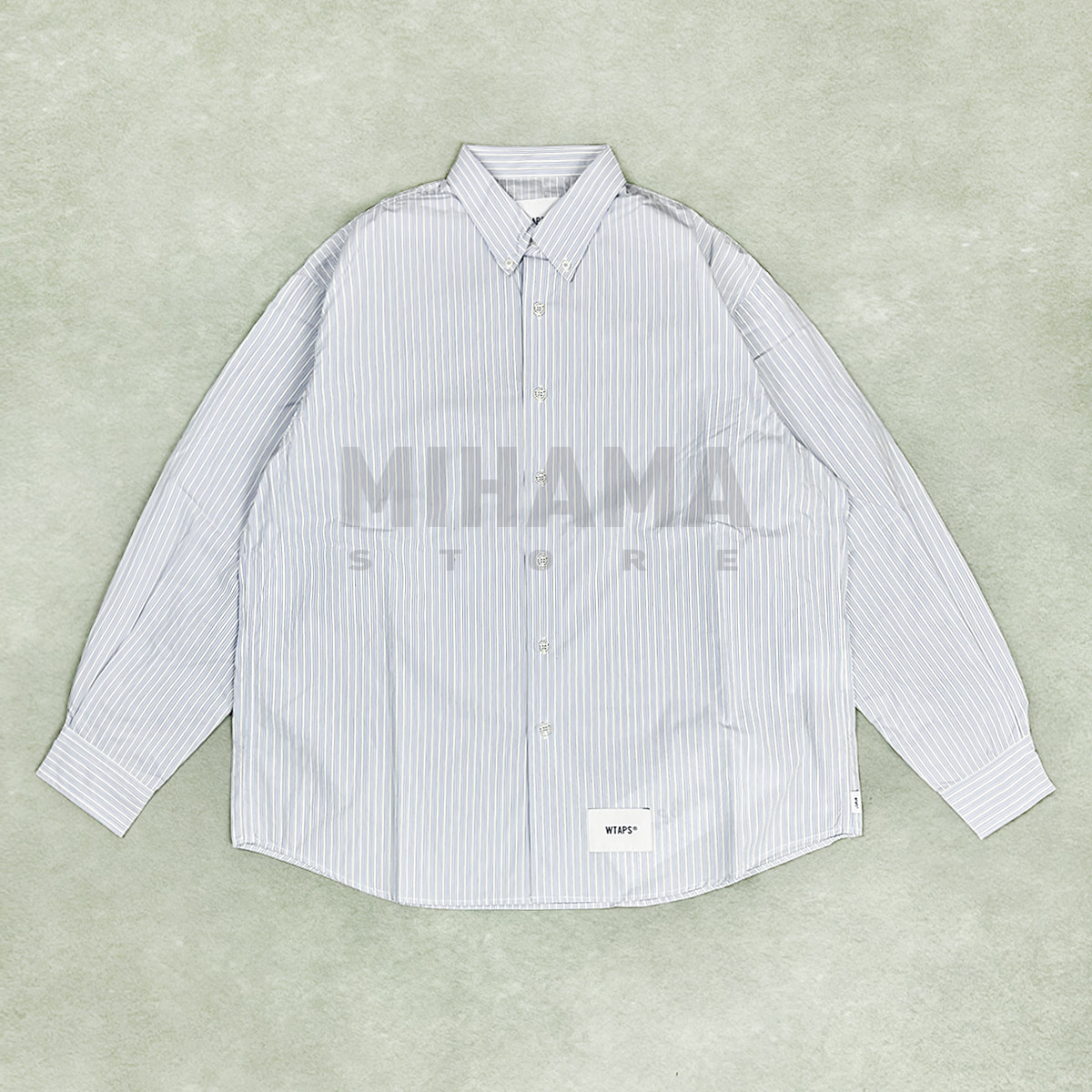 WTAPS条纹休闲宽松长袖衬衫25AW