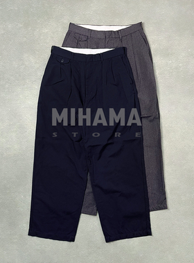 现货 NANAMICA Wool Gabardine Pleat Pants羊毛双褶休闲长裤25AW