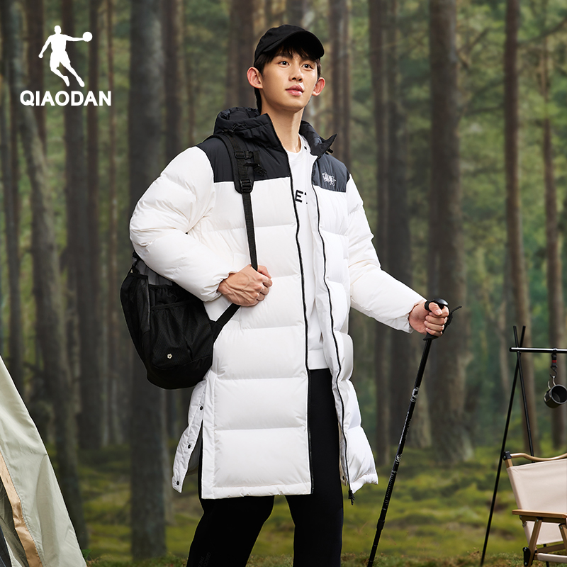 乔丹长款羽绒服加厚保暖户外外套