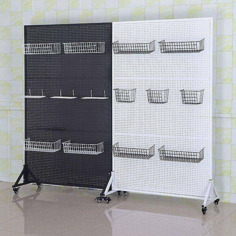 立式铁艺洞洞板落地圆孔铁板货架饰品展示厨房配件置物架超市货架,五金/工具,其他机械五金,淘宝优惠券,粉丝福利购,淘宝优惠卷