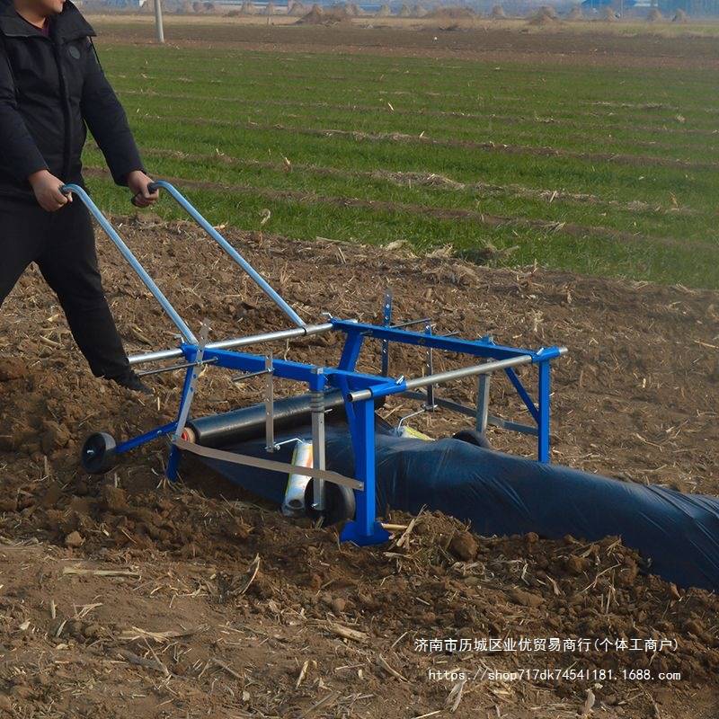 覆膜机地膜铺地膜覆盖机器手拉式多功能盖膜机农用工具盖薄膜