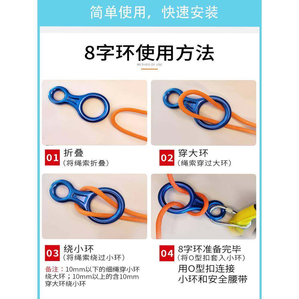 高楼家用救生绳套装救援绳求生绳地震应急绳套装快速下降器,五金/工具,安全绳,淘宝优惠券,粉丝福利购,淘宝优惠卷