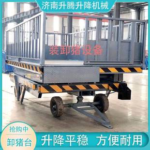 大型养猪场装卸猪设备移动式卸猪台电动液压升降装猪台