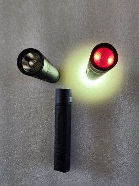 海洋王JW7302A微型防爆电筒强光手带色尾灯信号LED充电迷你手电筒