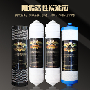 阻垢滤芯净水器10寸烧结炭压缩活性炭小T33后置大T33除余氯除水垢