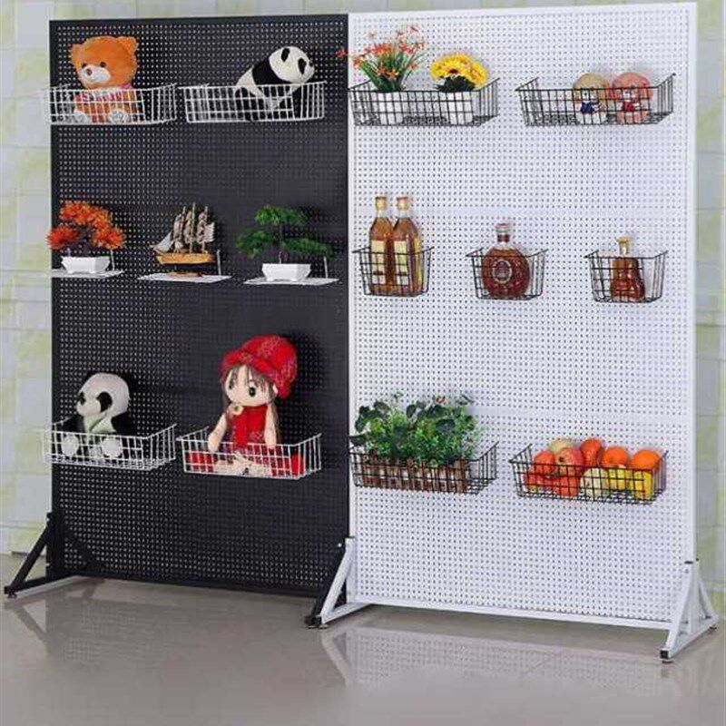 诺肯落地洞洞板货架手机配件饰品架移动展示架工具挂板超市置