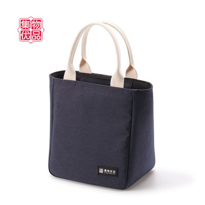 简约带饭便当包加厚保温饭盒袋轻便防水手提包收纳袋铝箔小饭盒袋