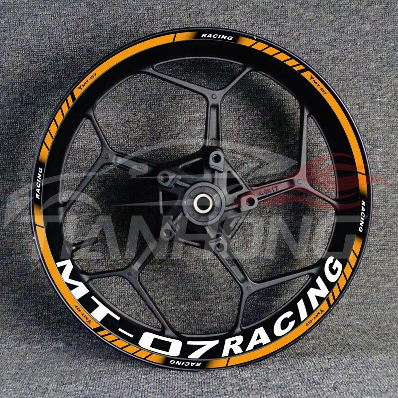 摩托车MT-03 07 09 10轮毂改装轮圈钢圈反光防水贴花贴纸