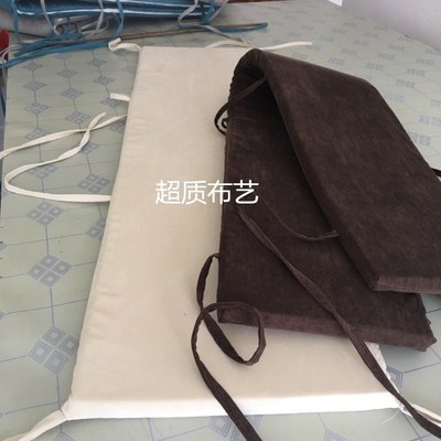 绒布长方形拆洗高密度海绵坐垫 茶庄 饭店长条椅垫实木红木沙发垫