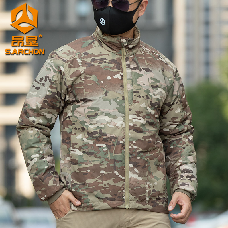 昂垦热反射战术棉服二代冬款防风保暖御寒冲锋衣男户外棉衣男外套