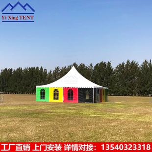 10X10米白色欧式尖顶篷房户外露天遮阳大帐篷展销会活动篷房 tent
