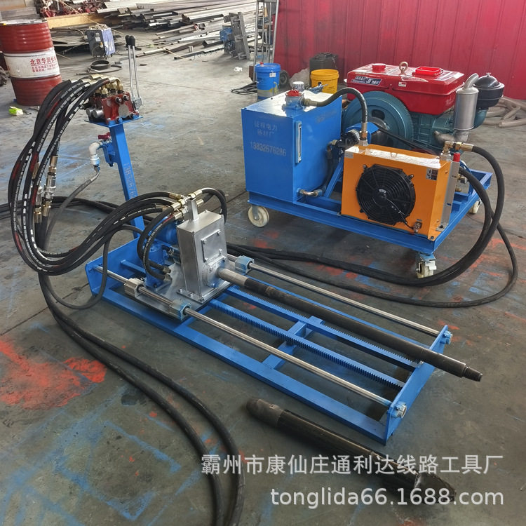 2024新款水钻顶管机 液压自动过路拉管机 小型过道眼钻孔机
