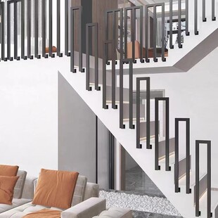 北欧楼梯网红侧装扶手栏杆护栏简约围栏阁楼室内家用简易自装复式
