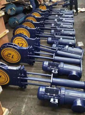 PZ273X-10C电动液压闸板阀DN350电动液动刀型闸板阀DN400刀型闸阀