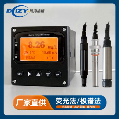 工业在线荧光法溶氧仪溶解氧控制器含氧量测定仪鱼塘养殖