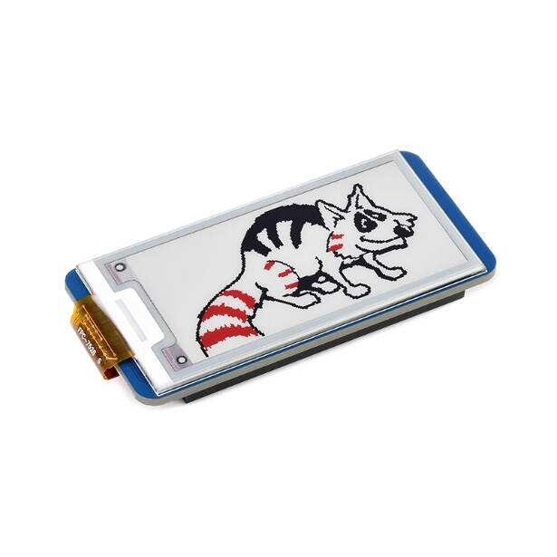 树莓派Pico 2.13寸电子墨水屏扩展板 红黑白三色屏 货架标签