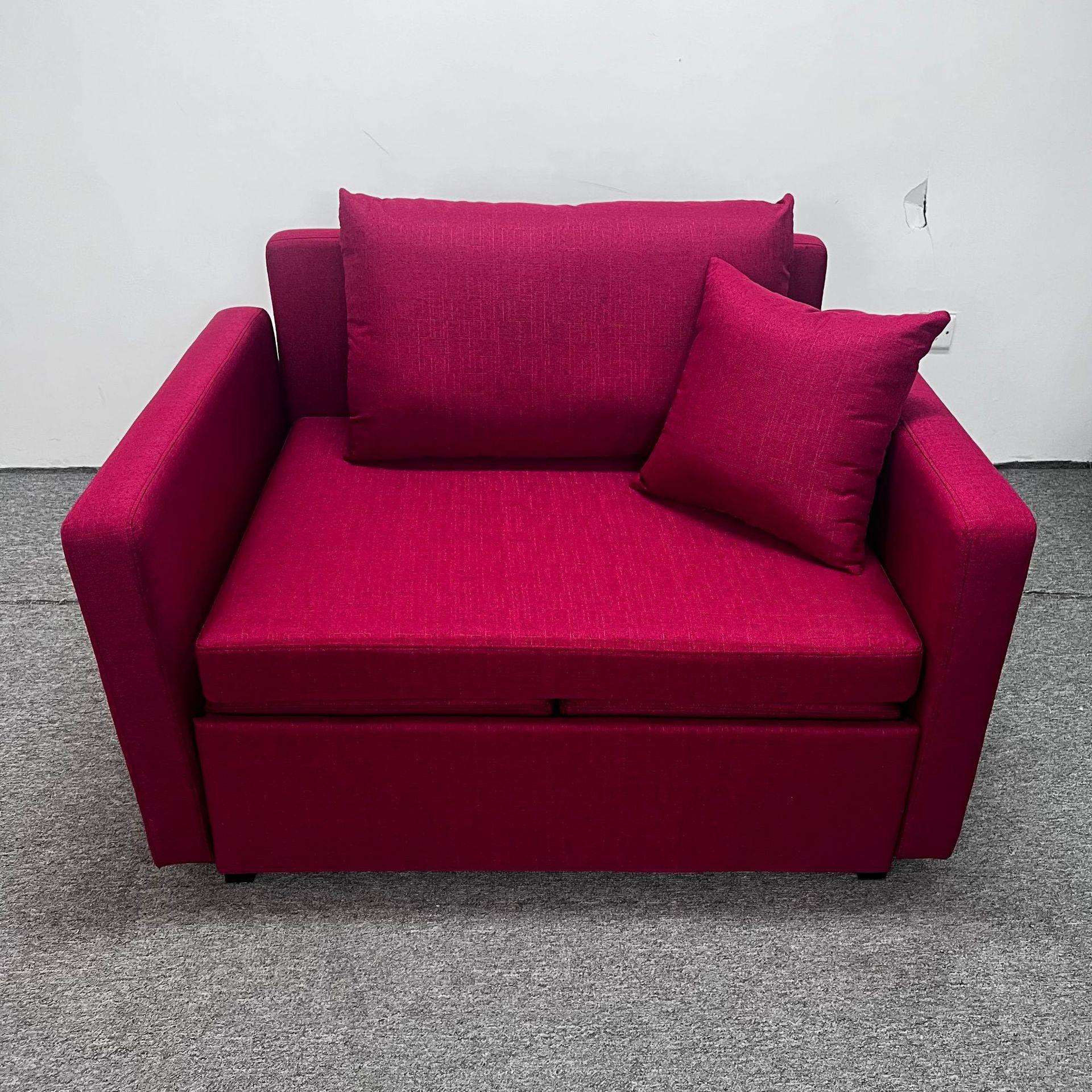 单人位沙发床小户型公寓酒店民宿折叠科技布沙发床可拆洗沙发床