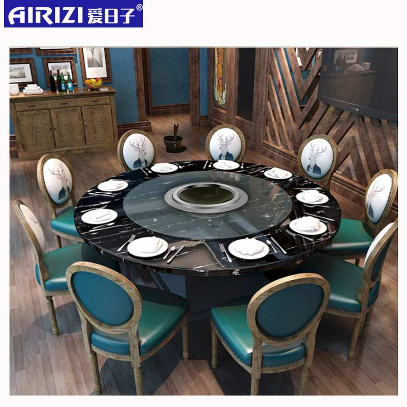 3500W凹面商用电磁炉圆形大功率羊庄用猛火电磁灶嵌入式线控5000W