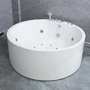 涡流式 按摩以后圆形工程家用酒店民宿双人情侣按摩智能恒温浴盆