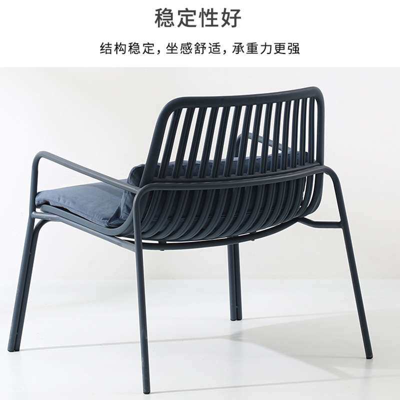 接待椅北欧单人椅家用网红沙发椅户外防水躺椅简约创意阳台休闲椅