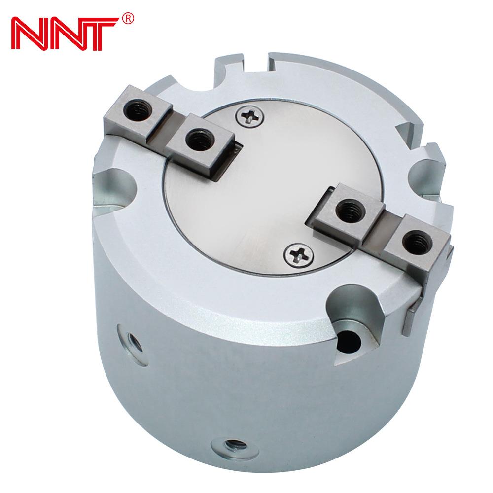 NNT直销平行机械夹手 圆柱形夹爪MHS2 二爪微型气动手指气缸