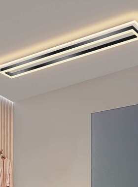 22年新款简约现代创意轻奢长方形过道走廊灯led阳台灯长条吸顶灯