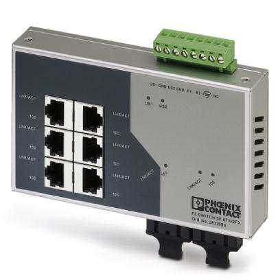 以太网交换机- FL SWITCH SF 6TX/2FX ST - 2832674菲尼克斯