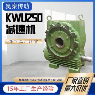 圆锥齿轮硬齿面蜗杆减速机 WU250涡轮蜗杆减速机制药化工用同轴式